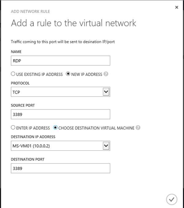 Azure Pack multiple IP addresses / checkpoints (UR8)