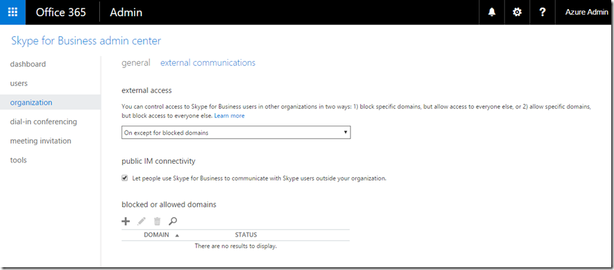 setup skype for business with office 365